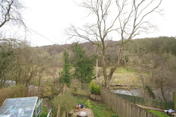 Uitzicht Vanuit Achtertuin — Stockfoto