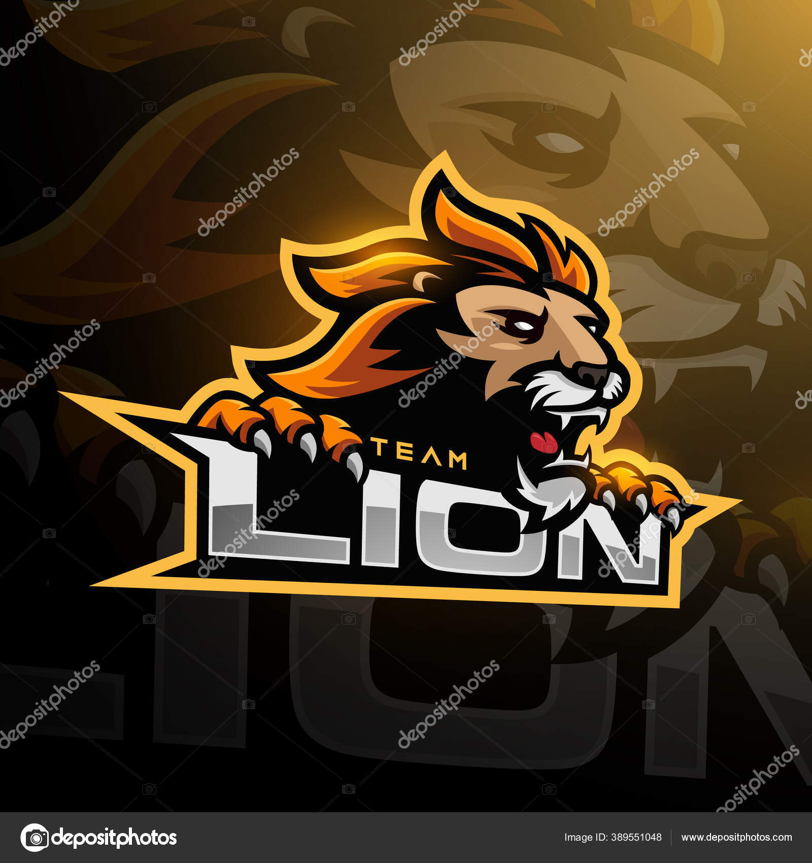 Lion Gaming Logo | Speedart | Illustrator - YouTube