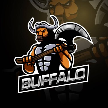 Bufalo büyük balta logosunu tutuyor.