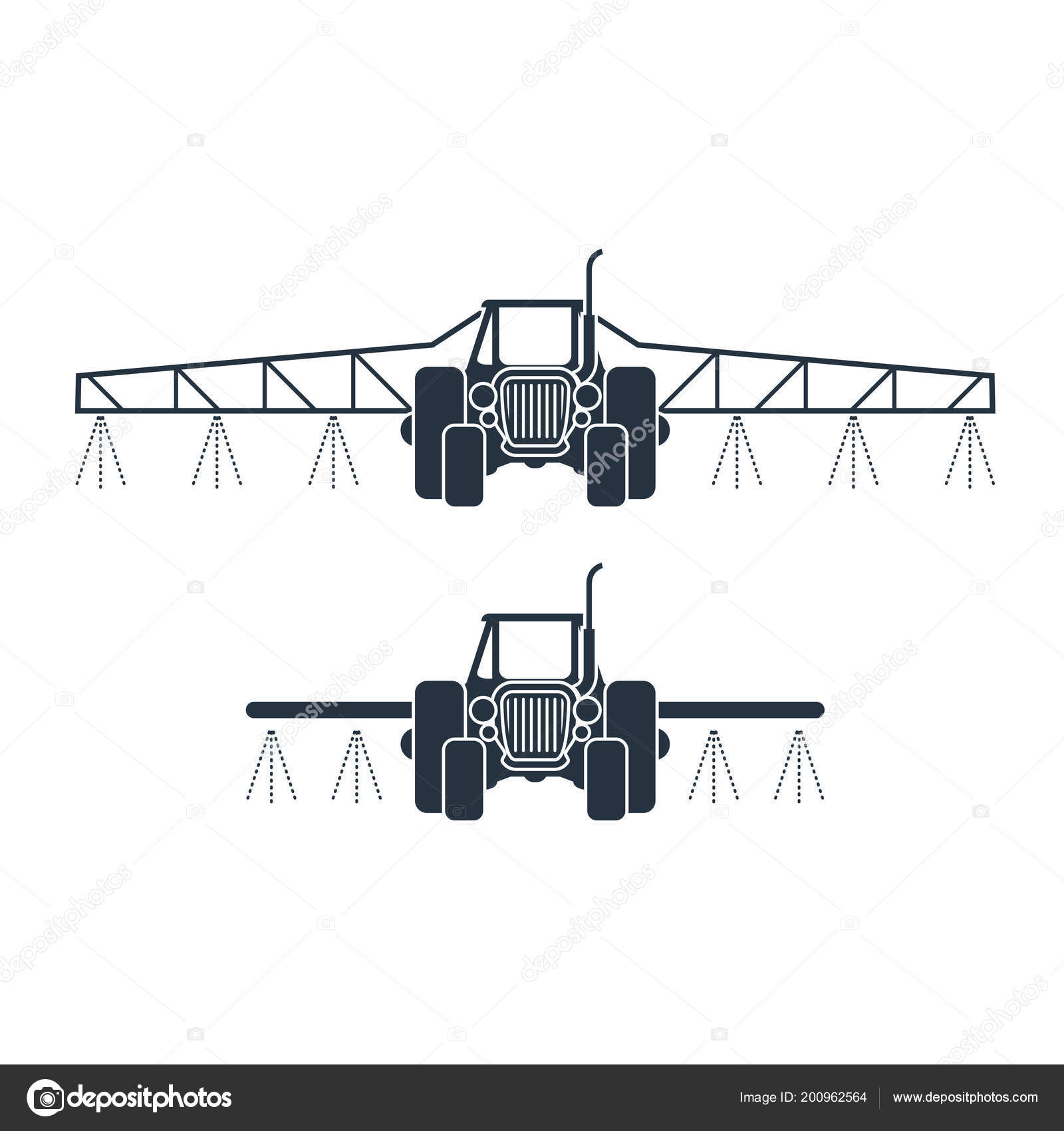 Icono Fertilizante Pesticidas Pulverización Tractores Vehículo Riego  Agrícola Vector de stock #200962564 de ©gomixer, image size:1600x1700