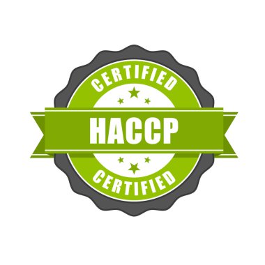 HACCP sertifikalı - kalite standart mühür, tehlike Analizi ve kritik kontrol noktaları 