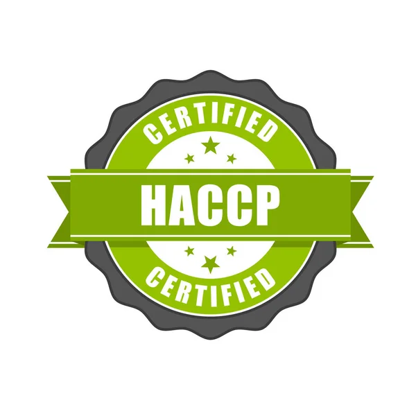 Haccp 质量标准密封 危害分析和关键控制点 — 图库矢量图片