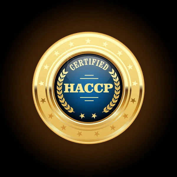 Haccp 금메달 포인트 — 스톡 벡터