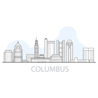 Columbus şehir manzarası - cityscape ve Columbus, Ohio yerlerinden