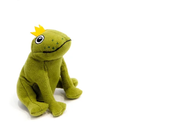 Kurbağa bebek altın kaplama, beyaz arkaplan