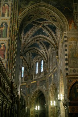 Tafsilât-in harika mimari ve dekorasyon Basilica Saint Anthony Padua, İtalya