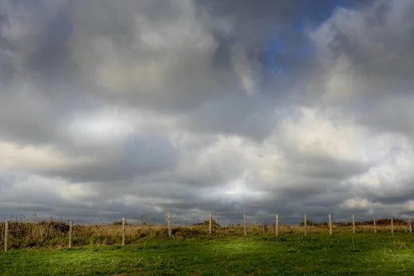 Land, ängar och fält vid opalkusten — Stockfoto