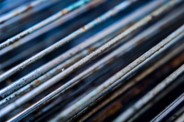 Demir çubuklar. Soyut arkaplan. Grunge metal dokusu