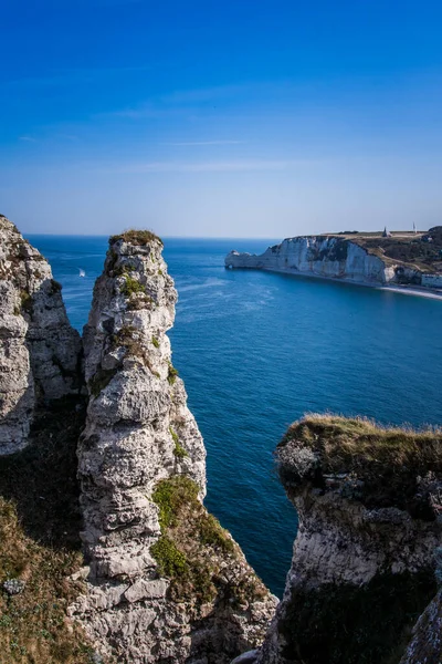 Falaise dEtretat в Нормандии, Франция. Клифы Этретата — стоковое фото