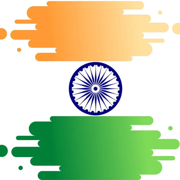 2020年8月15日印度独立日前夕的印度国旗图解设计 — 图库照片