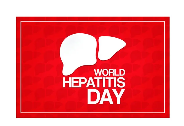 Dia Mundial Hepatite Julho —  Vetores de Stock