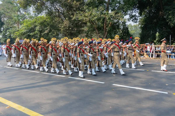 Kolkata Bengale Occidental Inde Janvier 2020 Les Cadets Conseil Central — Photo