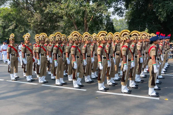 Kolkata Bengale Occidental Inde Janvier 2020 Les Cadets Conseil Central — Photo