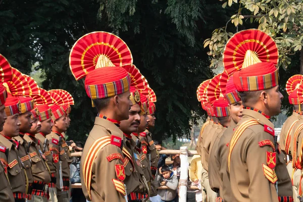 Kolkata Nyugat Bengál India 2020 Január Fényes Gyönyörű Narancssárga Kalap — Stock Fotó