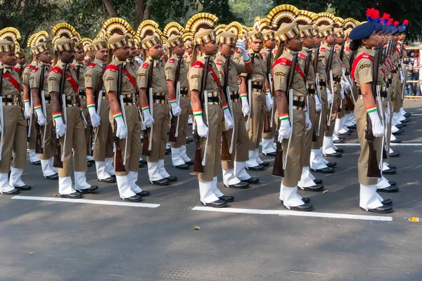 Kolkata Bengale Occidental Inde Janvier 2020 Les Cadets Conseil Central — Photo