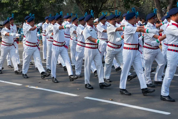 Kolkata Bengala Occidental India Enero 2020 Oficiales Del Ejército India —  Fotos de Stock