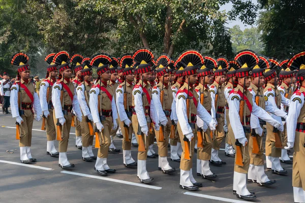 Kolkata Bengala Occidental India Enero 2020 Oficiales Del Ejército Indio —  Fotos de Stock