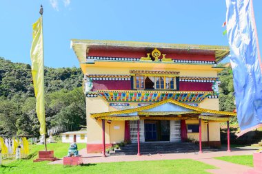 Himalaya dağlarındaki Budist manastırı Rinchenpong, Sikkim, Hindistan