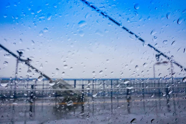 Hoogbrug Onder Regen Moessonbeeld Van Kolkata West Bengalen India — Stockfoto