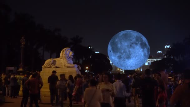 Καλκούτα Δυτική Βεγγάλη Ινδία Φεβρουαρίου 2018 Μια Τρισδιάστατη Εκπαιδευτική Εγκατάσταση — Αρχείο Βίντεο