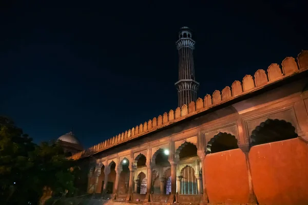 New Delhi India October 2018 Mughal Architecture Jama Masjid Delhi — Stock Photo, Image