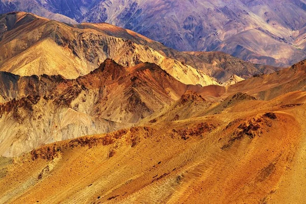 Pedras Rochas Cor Marrom Formação Olhar Pintura Montanhas Paisagem Ladakh — Fotografia de Stock