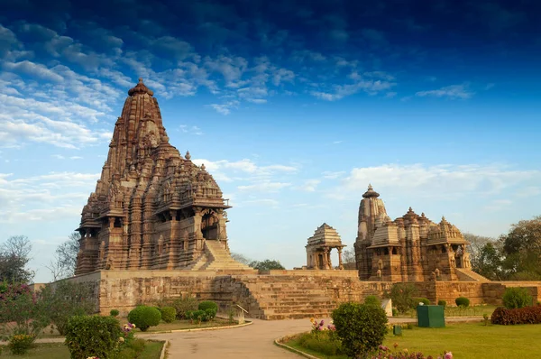 Templo Kandariya Mahadeva Dedicado Shiva Templos Ocidentais Khajuraho Madyha Pradesh — Fotografia de Stock