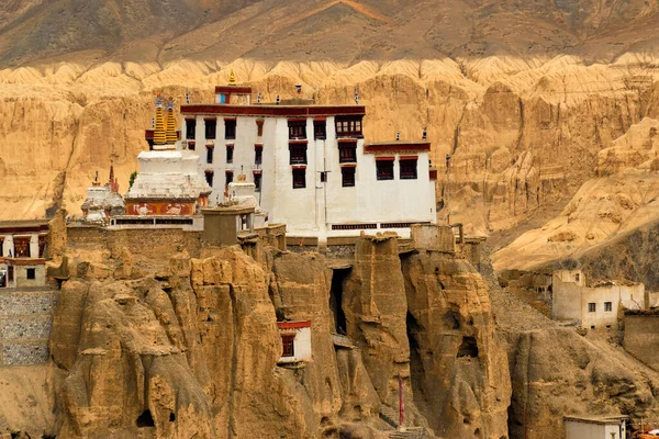 Lamayuru Kloster Med Utsikt Över Månland Bakgrunden Ladakh Jammu Och — Stockfoto