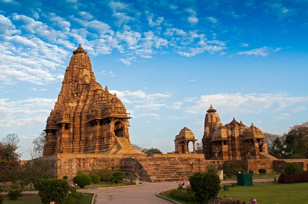 Templo Kandariya Mahadeva Dedicado Shiva Templos Ocidentais Khajuraho Madya Pradesh — Fotografia de Stock