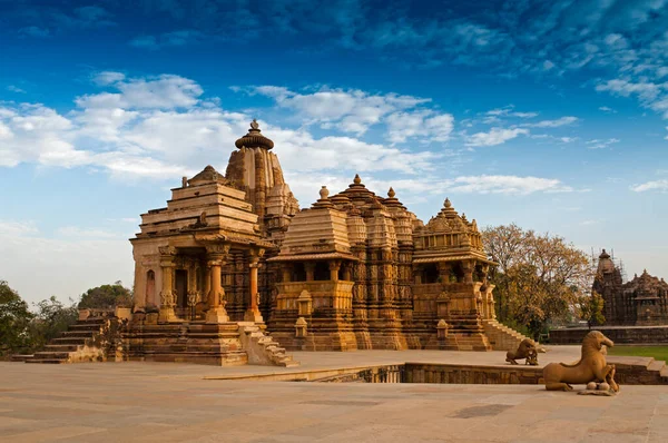 Templo Devi Jagdambi Dedicado Parvati Templos Ocidentais Khajuraho Patrimônio Mundial — Fotografia de Stock