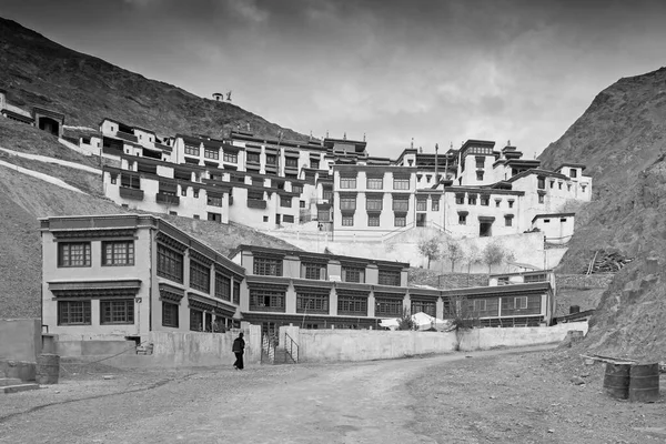 Mosteiro Rizong Com Vista Montanhistas Himalaia Templo Budista Famoso Leh — Fotografia de Stock