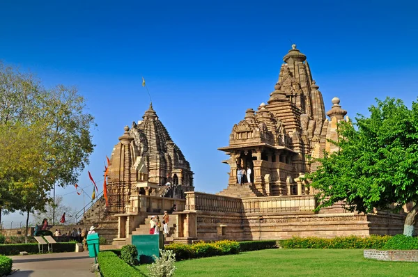 Khajuraho Madhya Pradesh India Marzo 2011 Visitantes Extranjeros Templo Matangeshvara — Foto de Stock