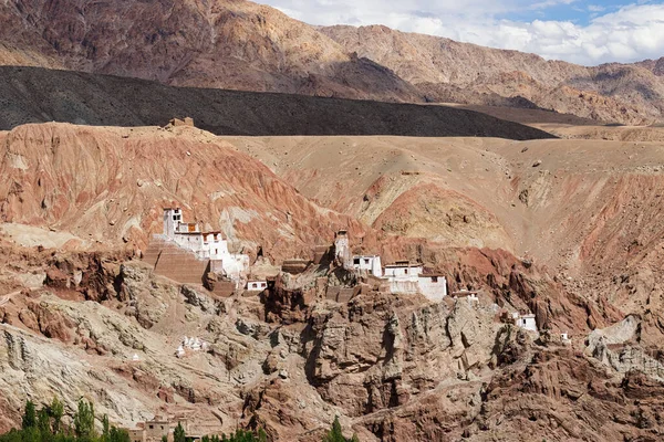 Αρχαία Ερείπια Στη Μονή Μπασγκό Leh Ladakh Τοπίο Jammu Και — Φωτογραφία Αρχείου