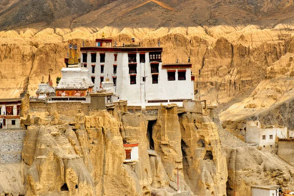 Lamayuru Kloster Med Utsikt Över Månland Bakgrunden Ladakh Jammu Och — Stockfoto