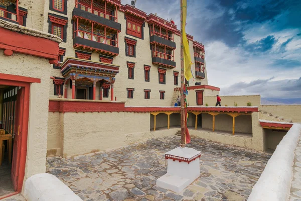 Stok Palác Výhledem Himálajské Horolezce Slavný Buddhistický Chrám Leh Ladak — Stock fotografie