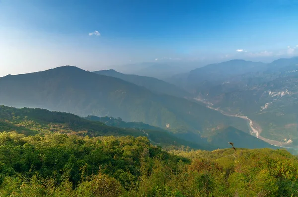 Ramitey View Point Sikkim India View Point Twists Turns River — Stock Photo, Image