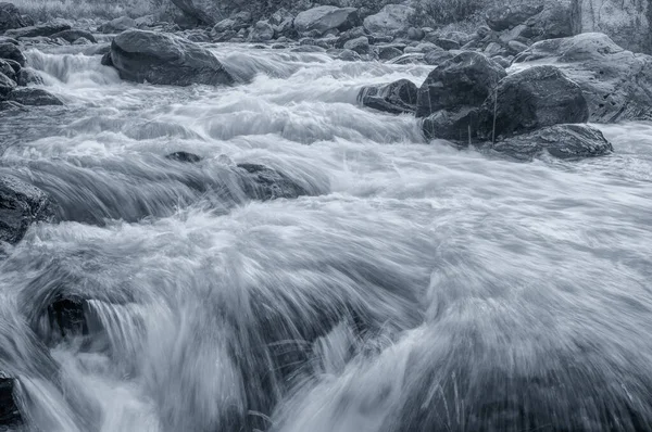 Beautiful Reshi River Water Flowing Rocks Sikkim India Реши Одна — стоковое фото