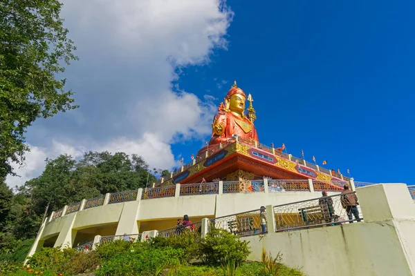 Bela Última Luz Pôr Sol Monte Kanchenjugha Cordilheira Himalaia Sikkim — Fotografia de Stock