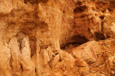 Gongoni, Batı Bengal 'in Büyük Kanyonu, Hindistan' ın kızıl toprağı.