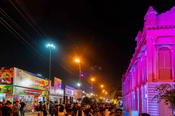 Kolkata India Luty 9Th 2018 Klienci Targach Książki Kalkuta Pod — Zdjęcie stockowe