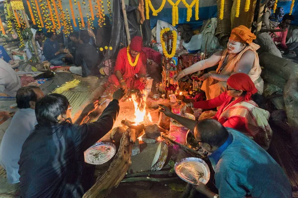 Babughat Kolkata West Bengal India 9Th January 2018 Собрание Индийских — стоковое фото