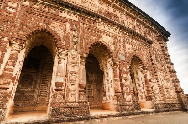 Radhagobinda Templom Bishnupur India Terrakotta Sült Agyag Világhírű Turisztikai Helyszín — Stock Fotó