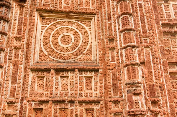 Terrakottából Készült Figurák Shyamroy Templomban Bishnupur Nyugat Bengál India — Stock Fotó