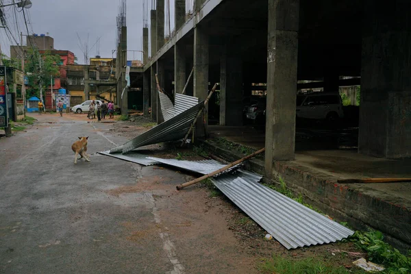 Howrah Bengala Occidental India Mayo 2020 Super Ciclón Anphan Destruyó — Foto de Stock