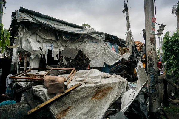 Howrah Bengala Occidental India Mayo 2020 Una Tienda Devastada Destruida — Foto de Stock