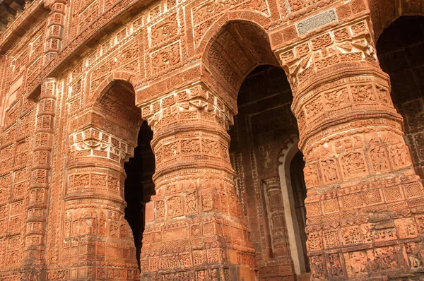 Arches Radhagobinda Temple Terrakotta Bishnupur India — Stock Fotó