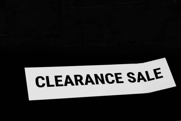 Sales Promotional Offer Customers Stating Clearance Sale Goods Services Stock — Stock Photo, Image