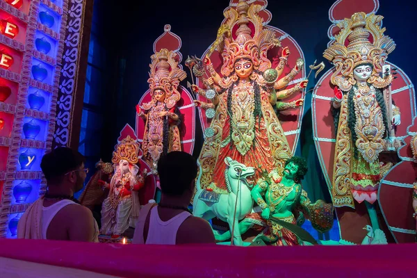Howrah Batı Bengal Hindistan Ekim 2019 Durga Puja Festivali Nde — Stok fotoğraf