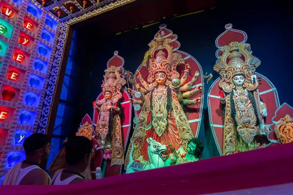 Хаура Западная Бенгалия Индия Октября 2019 Года Индуистские Брамины Пурохиты — стоковое фото