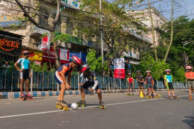 KOLKATA, Batı BENGAL, INDIA - 15 Mart 2015: Çocuklar 